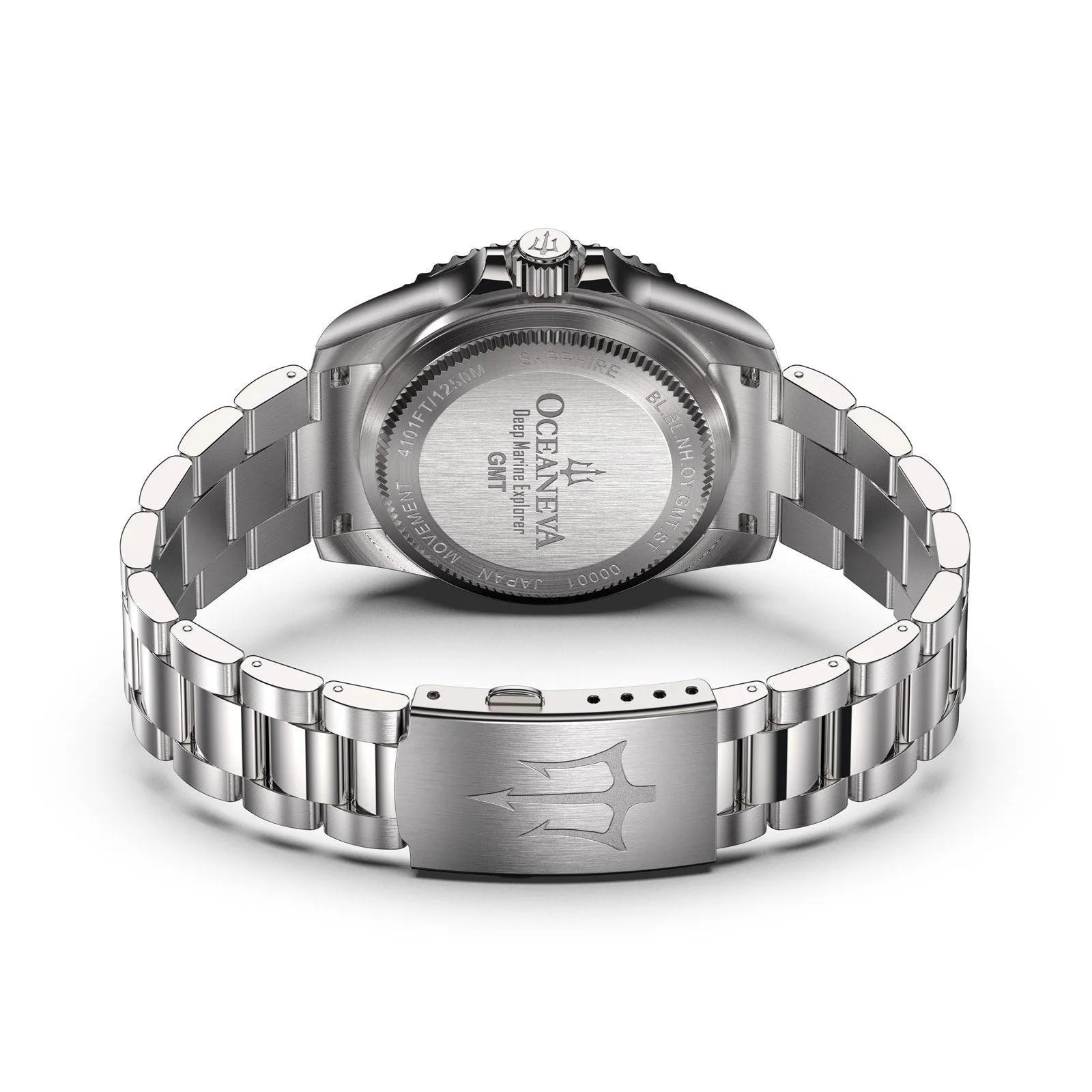 Oceaneva Men's Automatic GMT Watch 1250m Blue Dial Watch