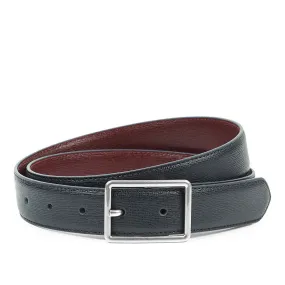Paul Smith - Men's Cut To Fit Reversible Saffiano Leather Belt in Navy/Burgundy