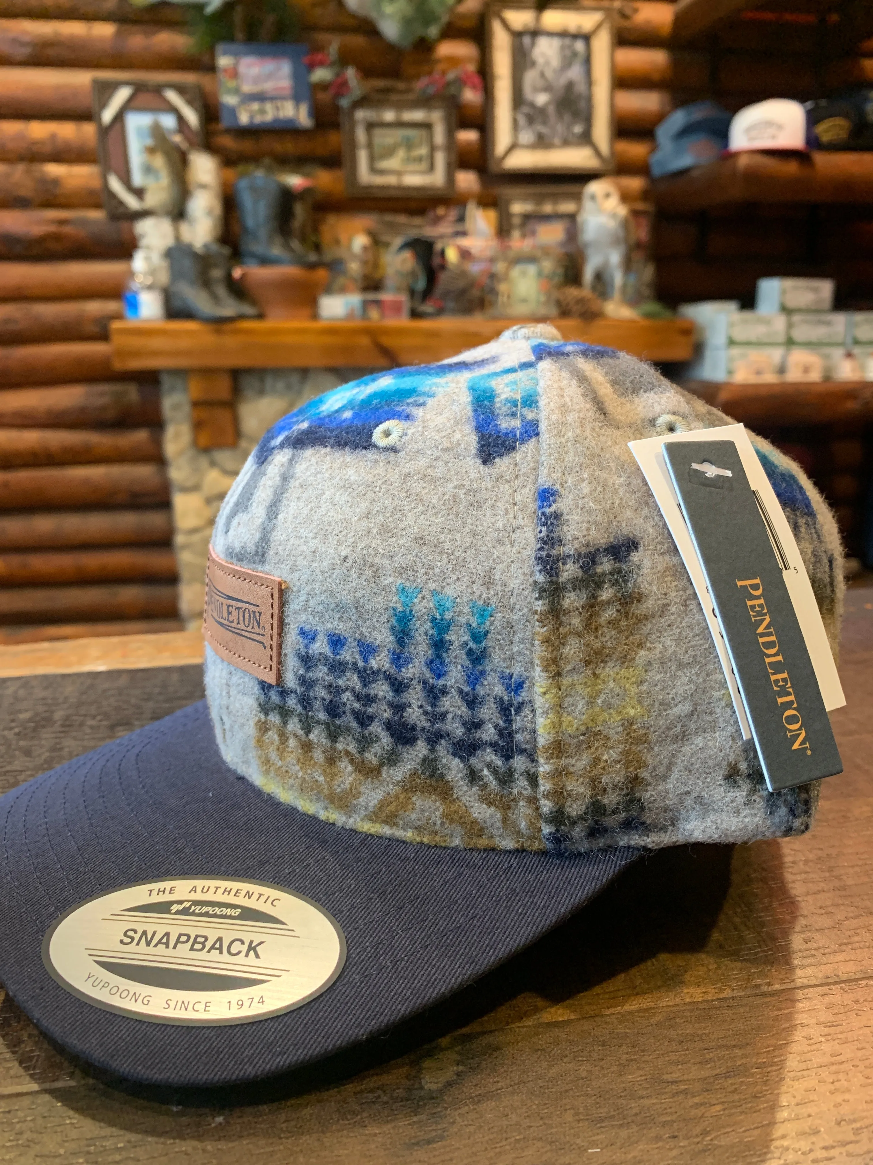 Pendleton Harding Grey & Blue Wool Snapback