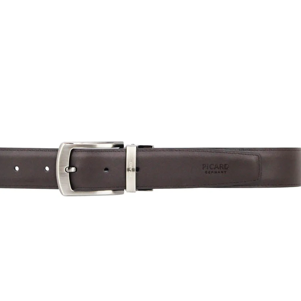 Picard Gregory Pin Reversible 35mm Men's Leather Belt (Black/Cafe)
