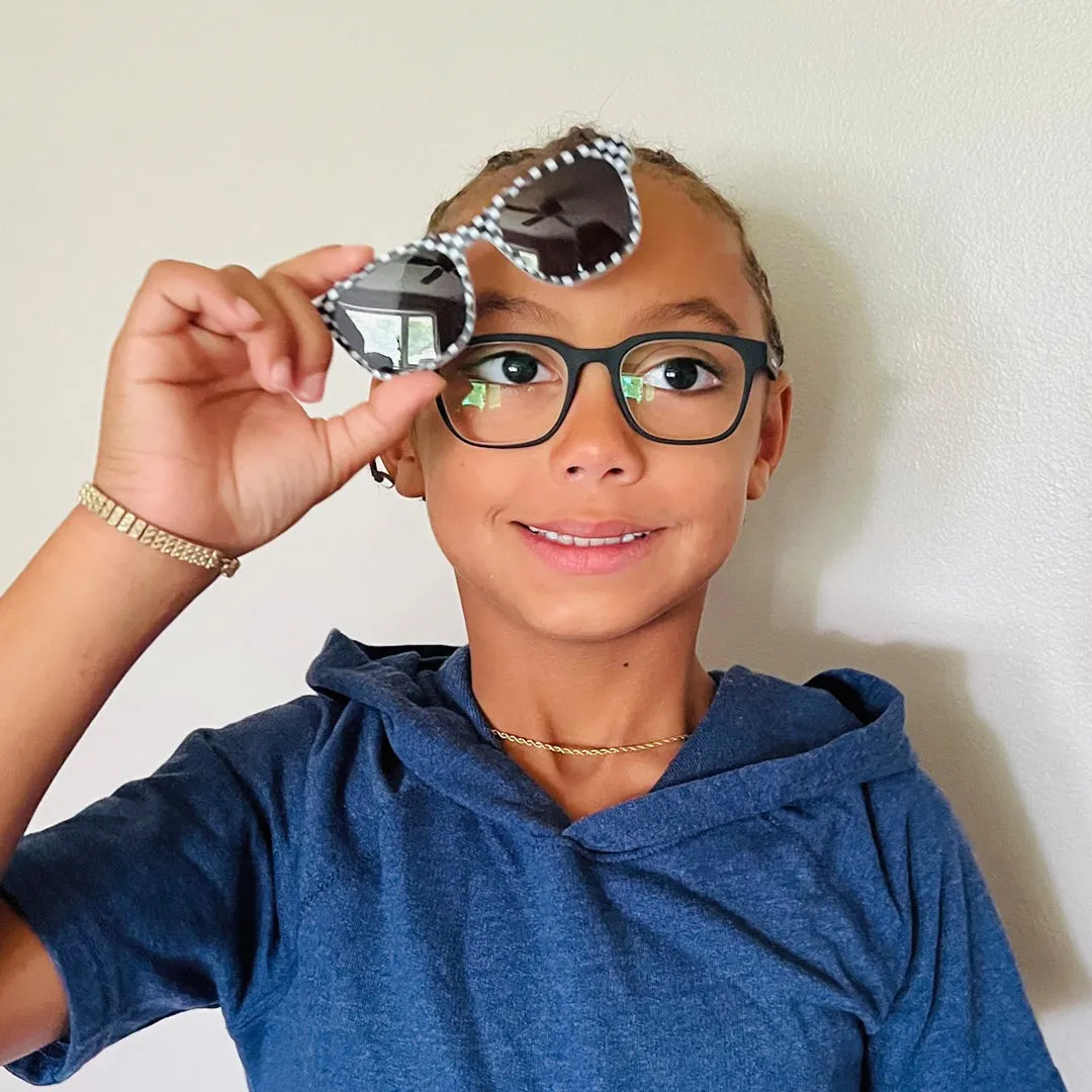 Pops Magnetic Snap-On Sunglasses | Youth White