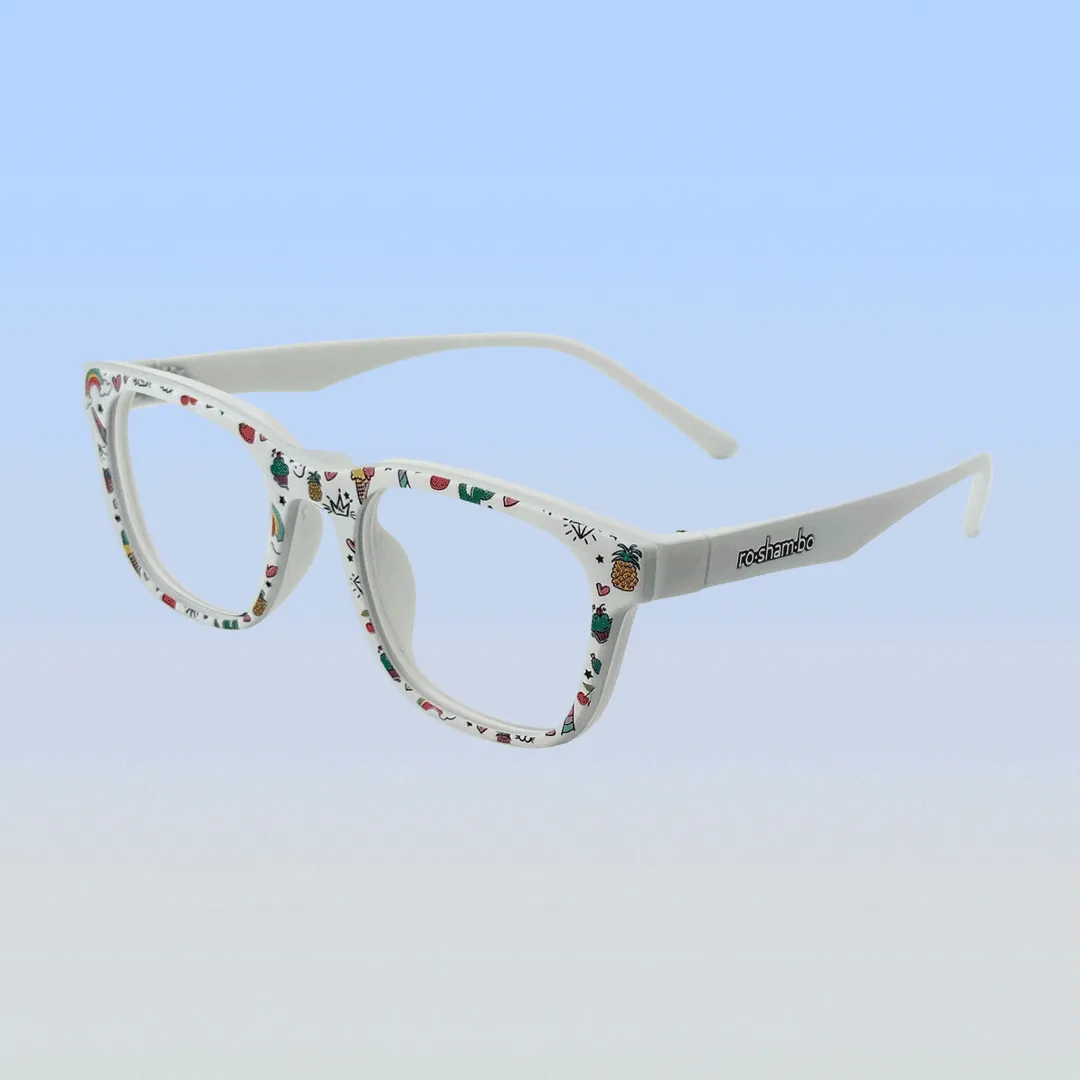 Pops Magnetic Snap-On Sunglasses | Youth White