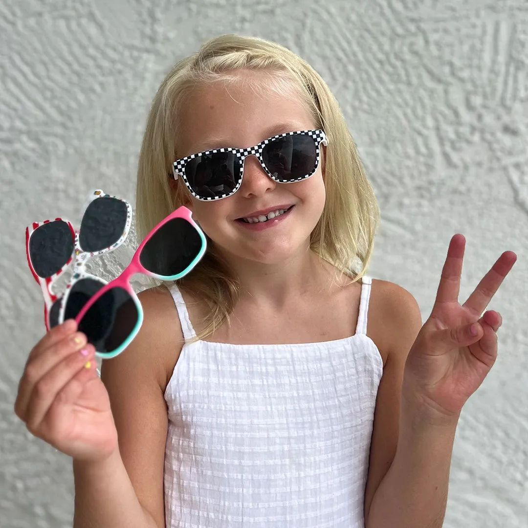 Pops Magnetic Snap-On Sunglasses | Youth White