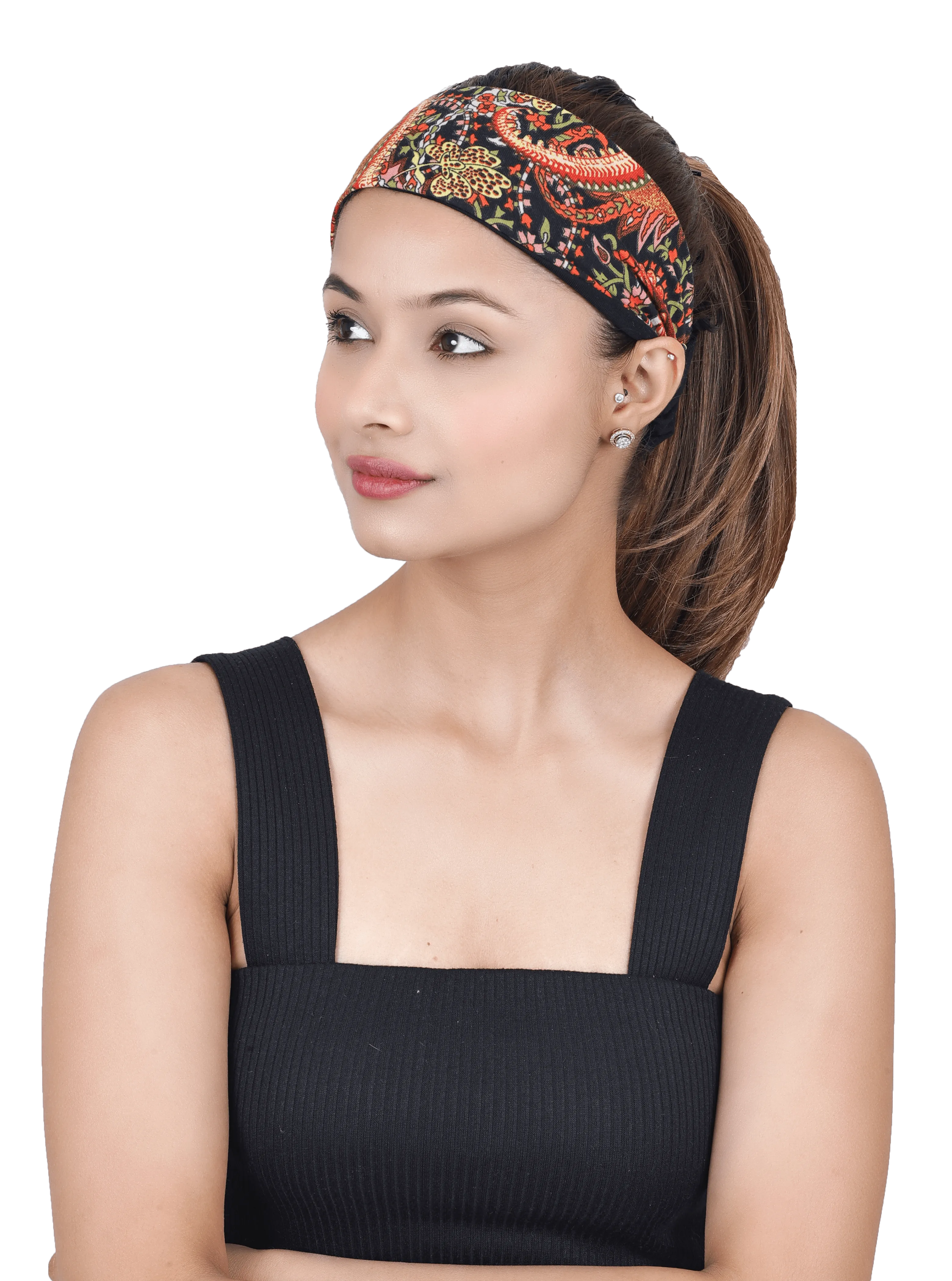Printed Reversible Sports Headbands For Women