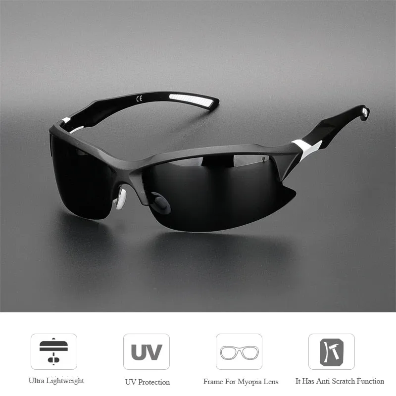 Professional Polarized Cycling Glasses, Bike Bicycle Goggles Outdoor Sports Sunglasses UV 400