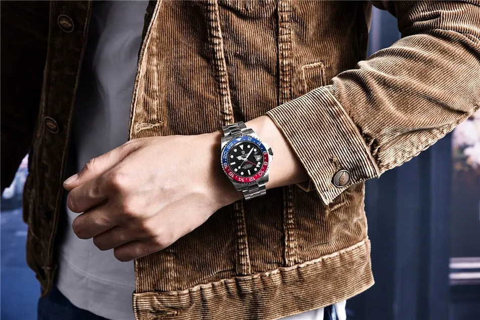 Professional Waterproof Watch with Jubilee Bracelet