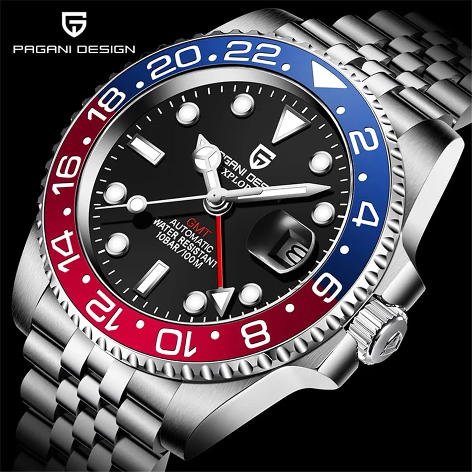 Professional Waterproof Watch with Jubilee Bracelet