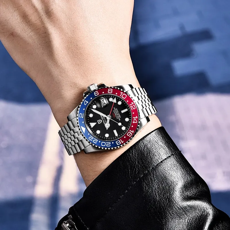 Professional Waterproof Watch with Jubilee Bracelet