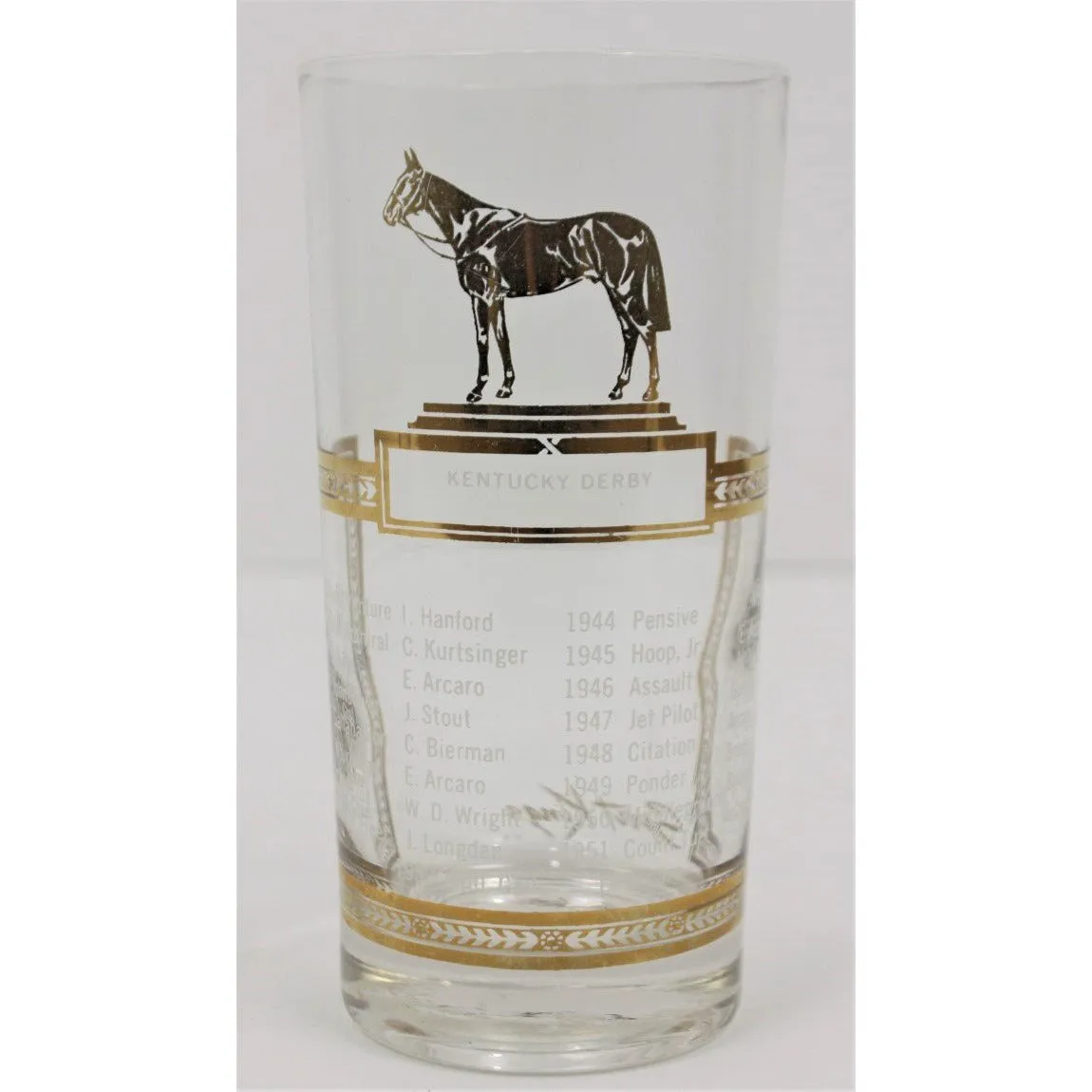 "Set Of Two 'Sport Kings' c1952 Highball Glasses" (SOLD)