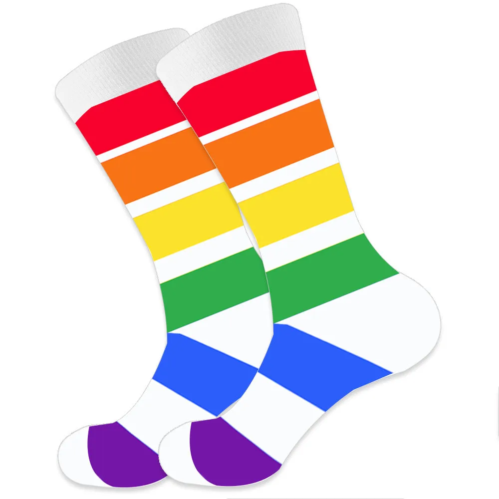 Rainbow Cotton Socks 1 Pair Set
