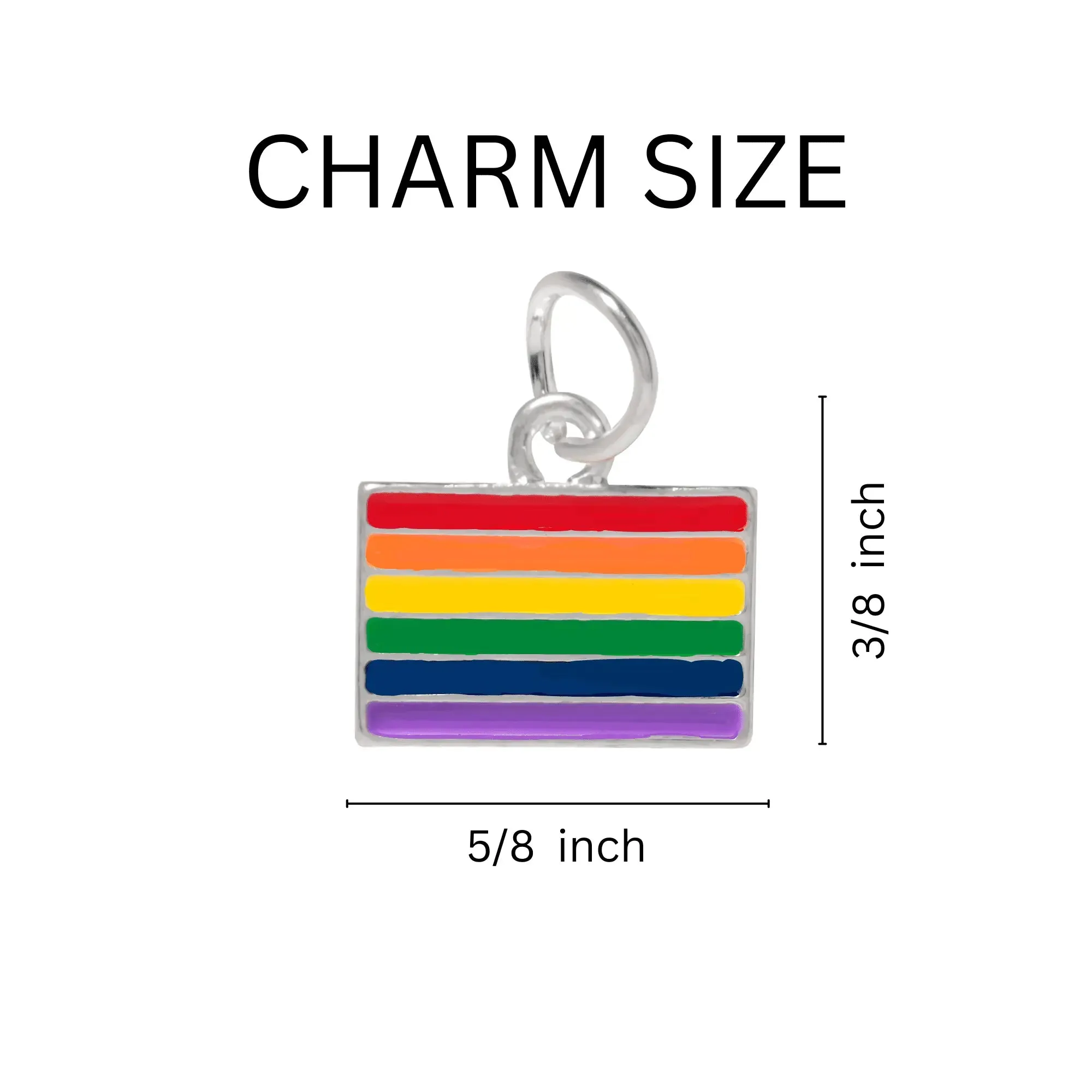 Rectangle Rainbow Pride LGBTQ Necklaces