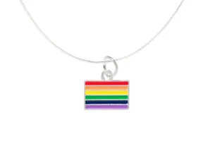 Rectangle Rainbow Pride LGBTQ Necklaces