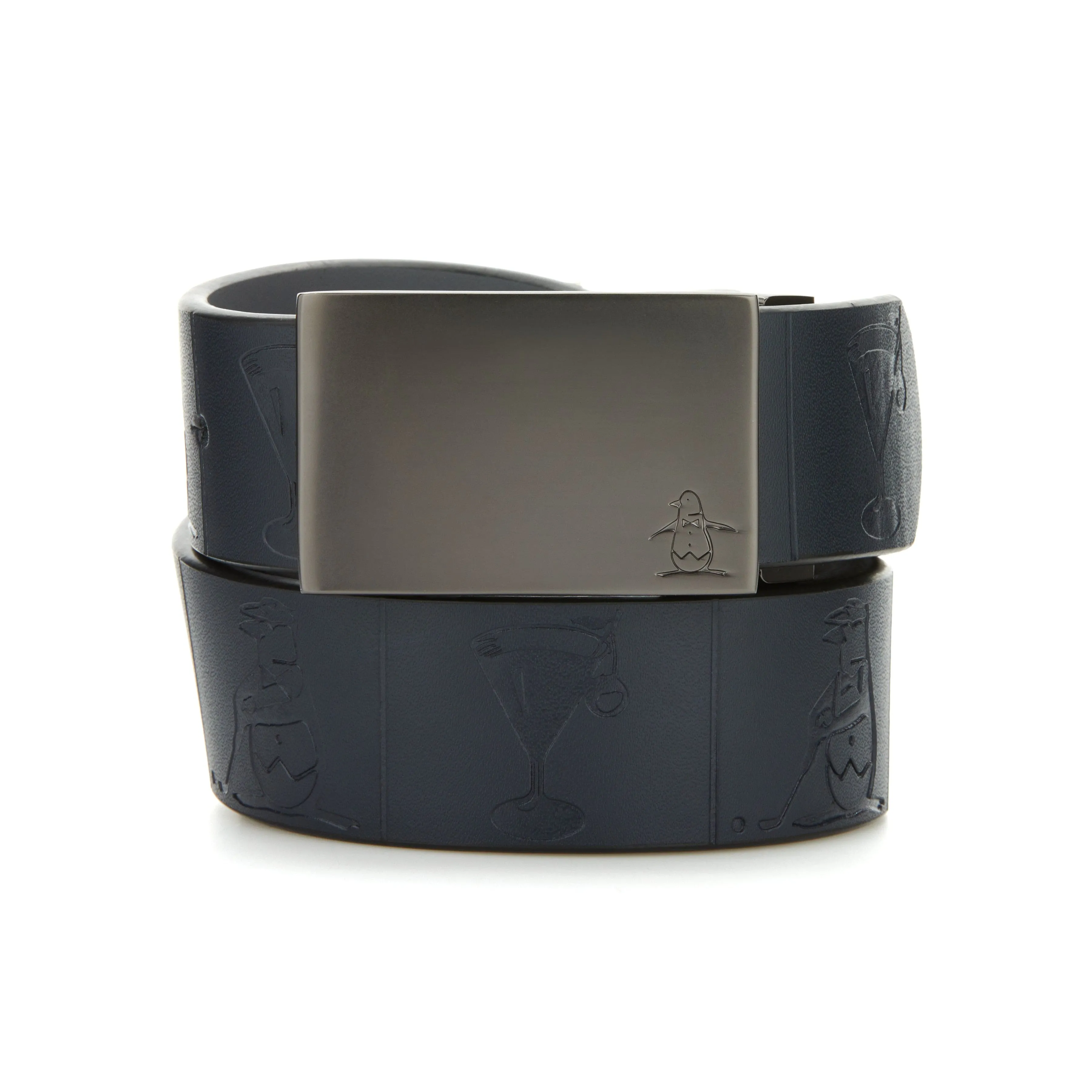Reversible Cocktail Embossed Golf Belt