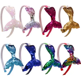 Reversible Sequin Mermaid Hairbands