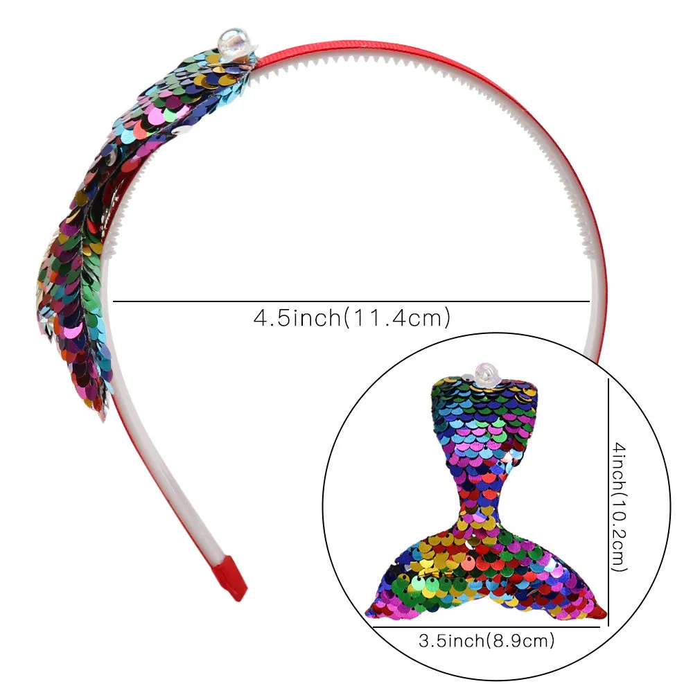 Reversible Sequin Mermaid Hairbands