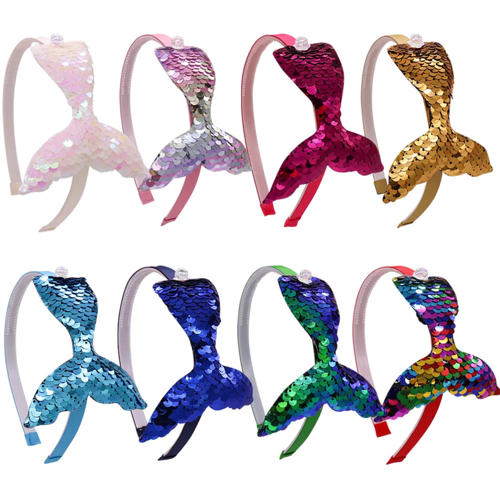 Reversible Sequin Mermaid Hairbands