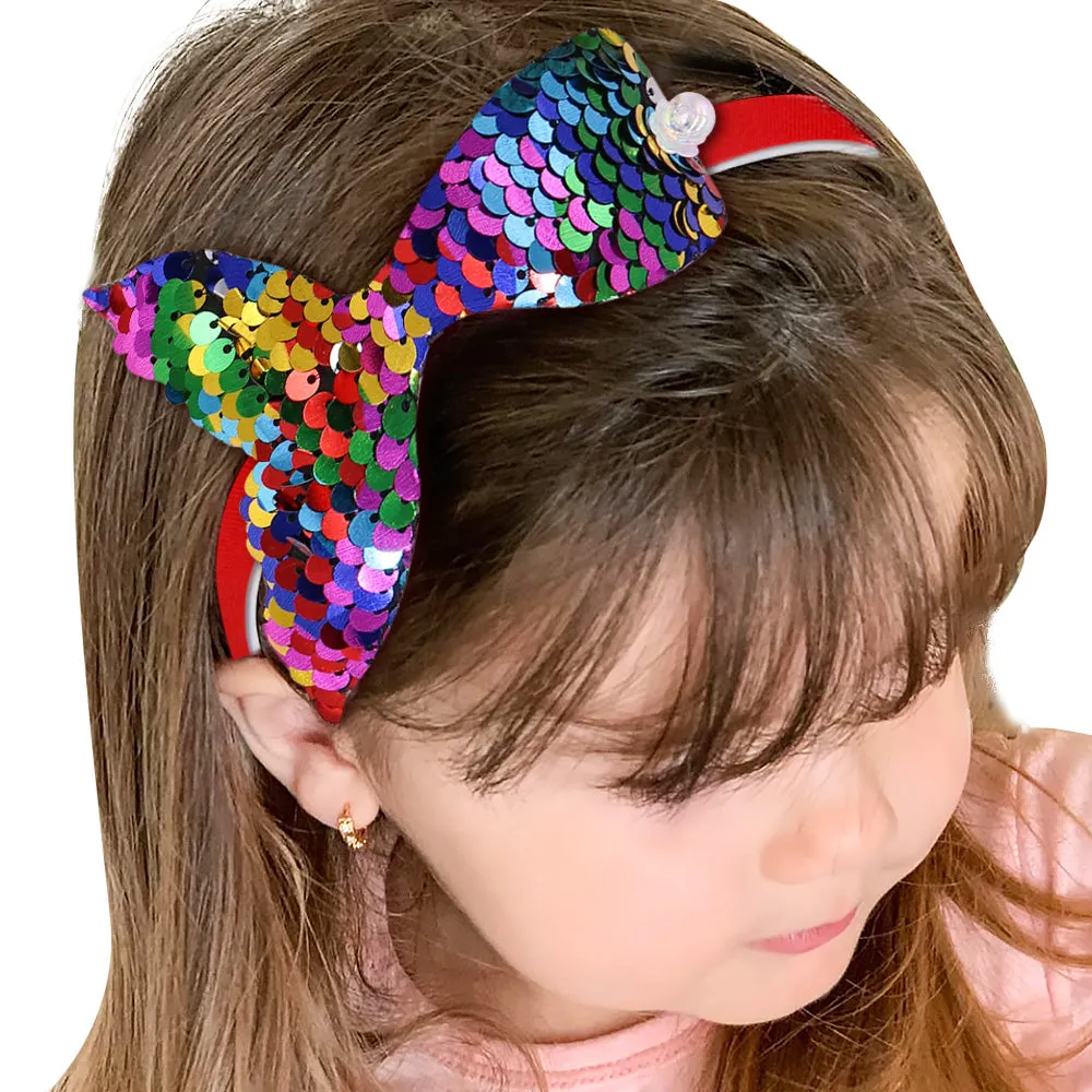 Reversible Sequin Mermaid Hairbands