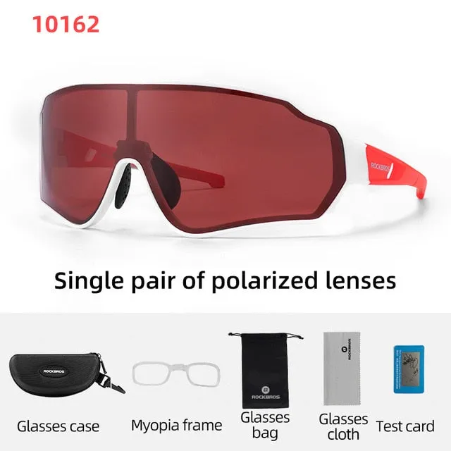 ROCKBROS Cycling Glasses Polarized Sport Bike UV400 Bike Glasses Goggles Running Sunglasses