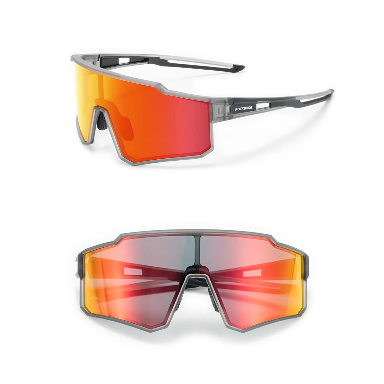 ROCKBROS Polarisiert Fahrradbrille Sport Sonnenbrille für Outdoorsport