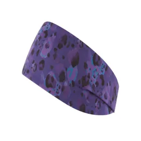 Ronhill Reversible Headband in Purple Leopard AW24