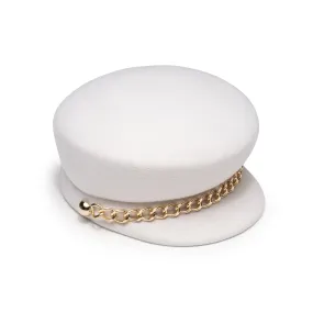 Sabrina in Winter White w/Gold Chain