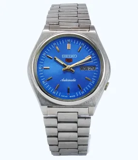 Seiko 5 Automatic-7019A Analog Black Dial 21 Jewels Day Date Men's Mechanical Watch