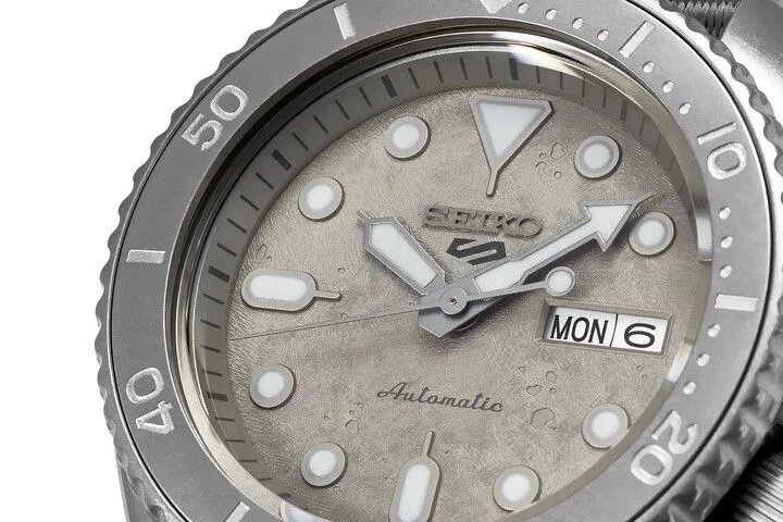 Seiko 5 Sports Gents Grey Cement Automatic Watch