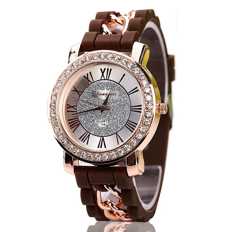 Silicone Watch Fashion Women Luxury Dress Watches Summer Style Bracelet Watch Famous Brand Women Female