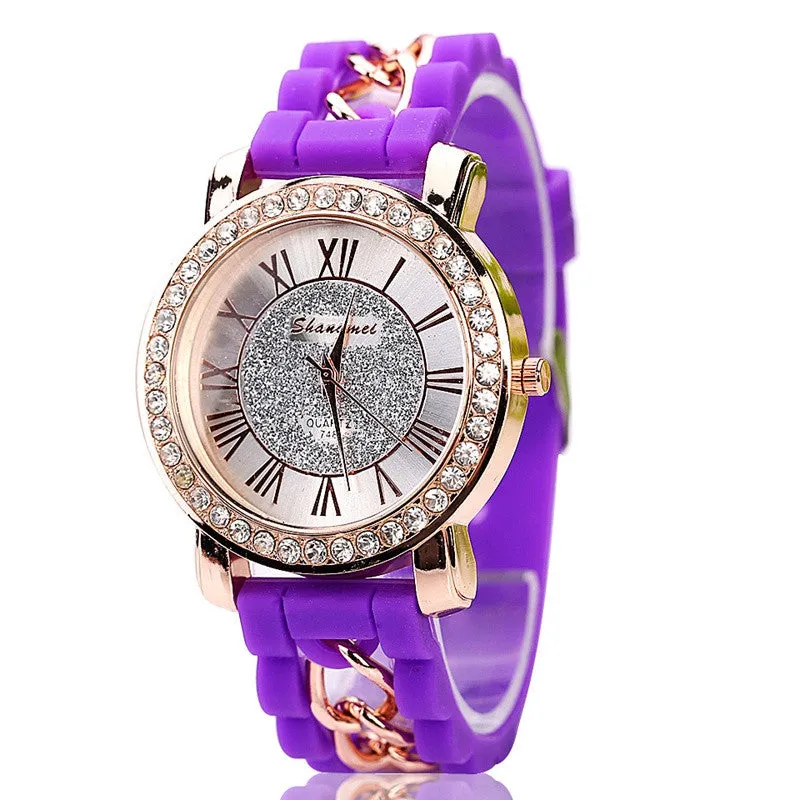 Silicone Watch Fashion Women Luxury Dress Watches Summer Style Bracelet Watch Famous Brand Women Female