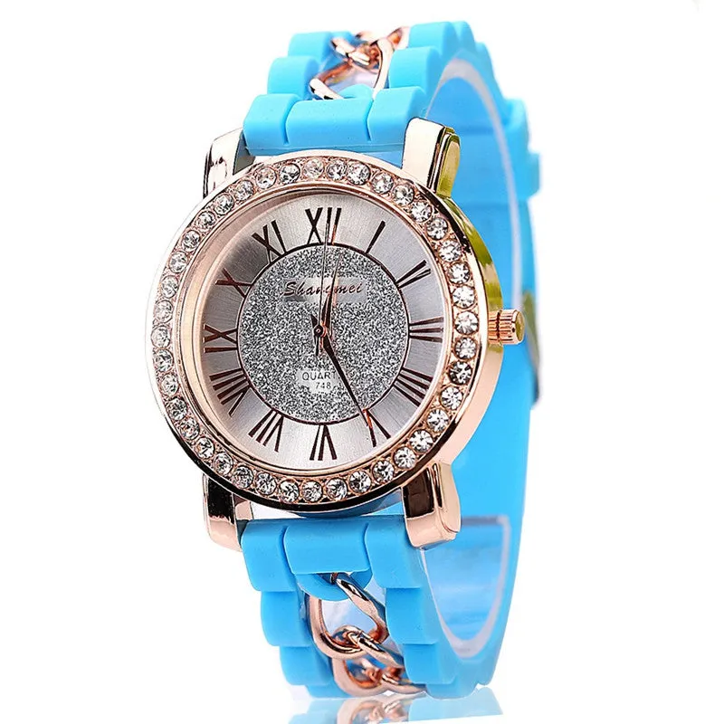 Silicone Watch Fashion Women Luxury Dress Watches Summer Style Bracelet Watch Famous Brand Women Female