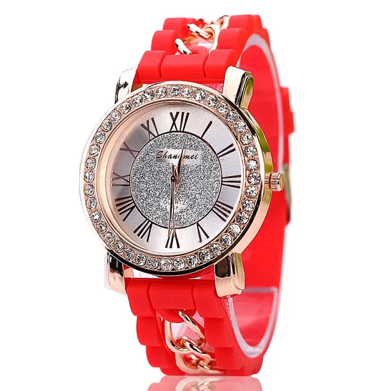 Silicone Watch Fashion Women Luxury Dress Watches Summer Style Bracelet Watch Famous Brand Women Female
