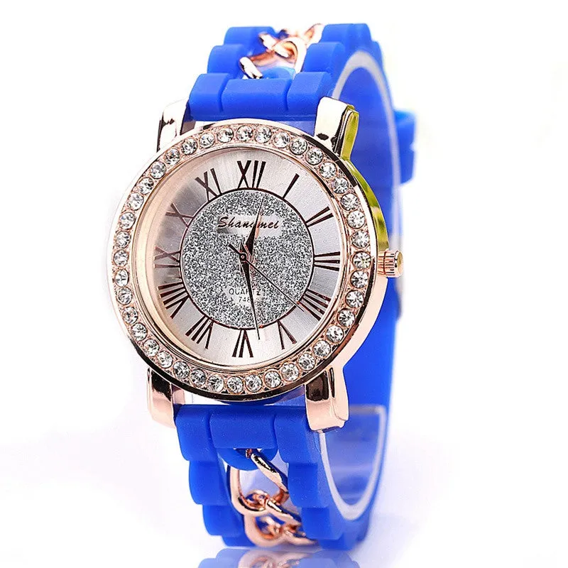 Silicone Watch Fashion Women Luxury Dress Watches Summer Style Bracelet Watch Famous Brand Women Female
