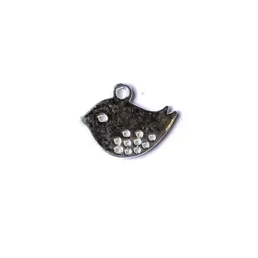 Silver Chickadee Bird Charm