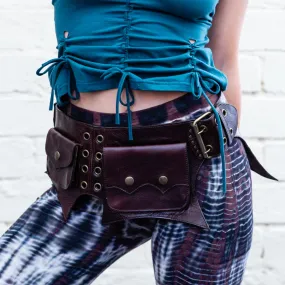 Spitfire Leather Pocket Belt in Brown