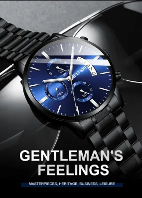Stainless Steel Waterproof Men's Sport Watches