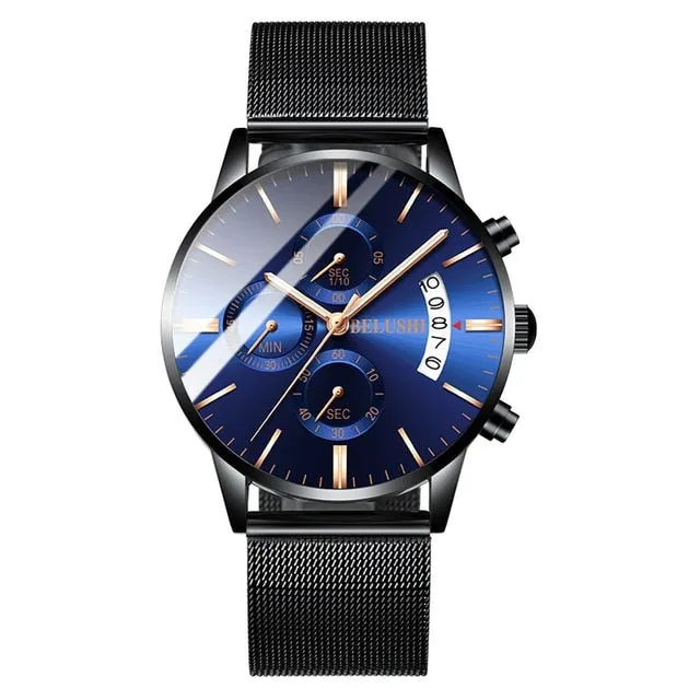 Stainless Steel Waterproof Men's Sport Watches