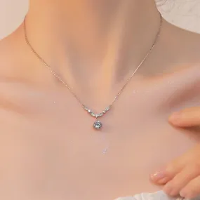 Sterling Silver Diamond Necklaces