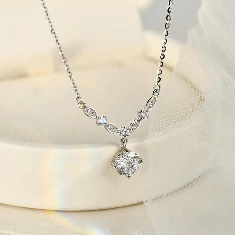 Sterling Silver Diamond Necklaces