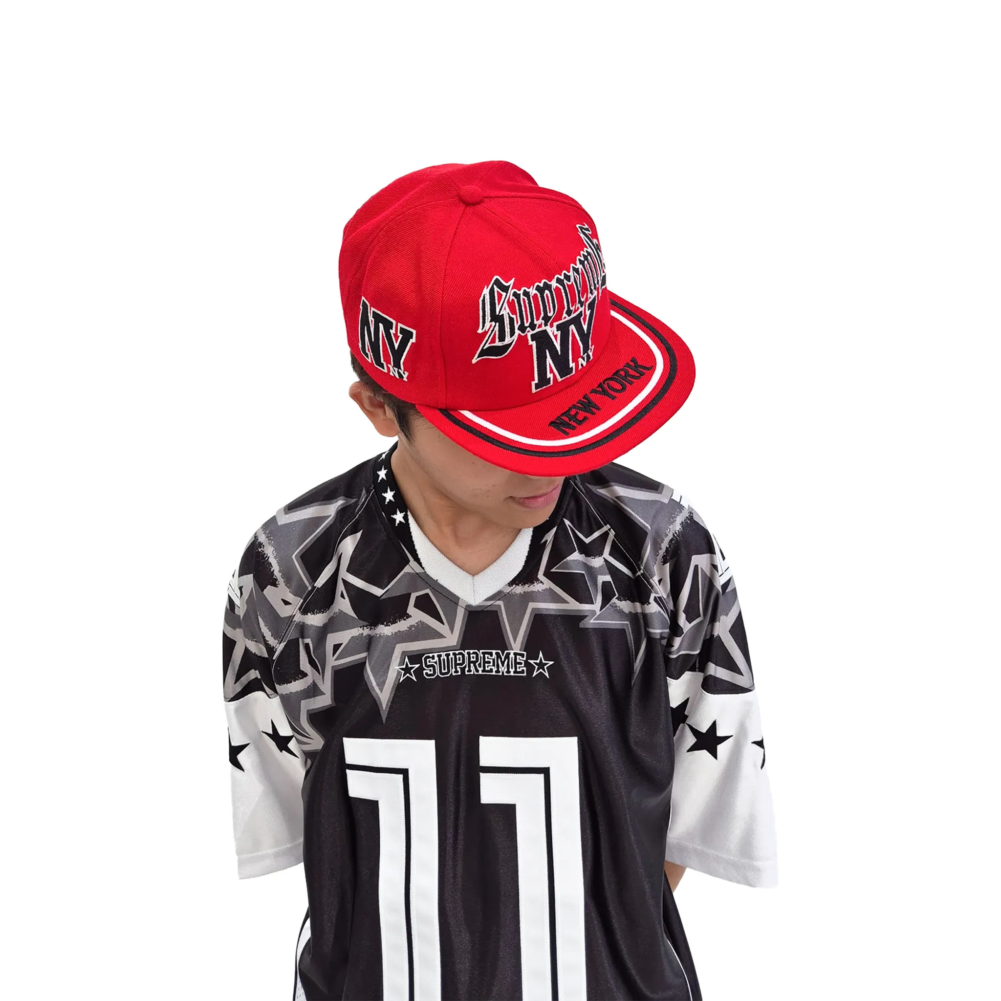 Supreme New York 6-Panel Cap Red (SS25)