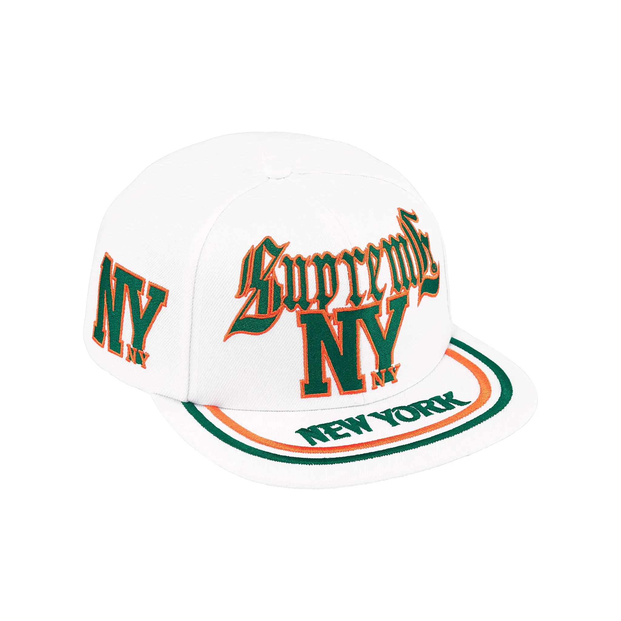Supreme New York 6-Panel Cap White (SS25)