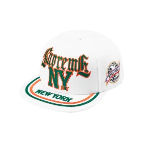Supreme New York 6-Panel Cap White (SS25)