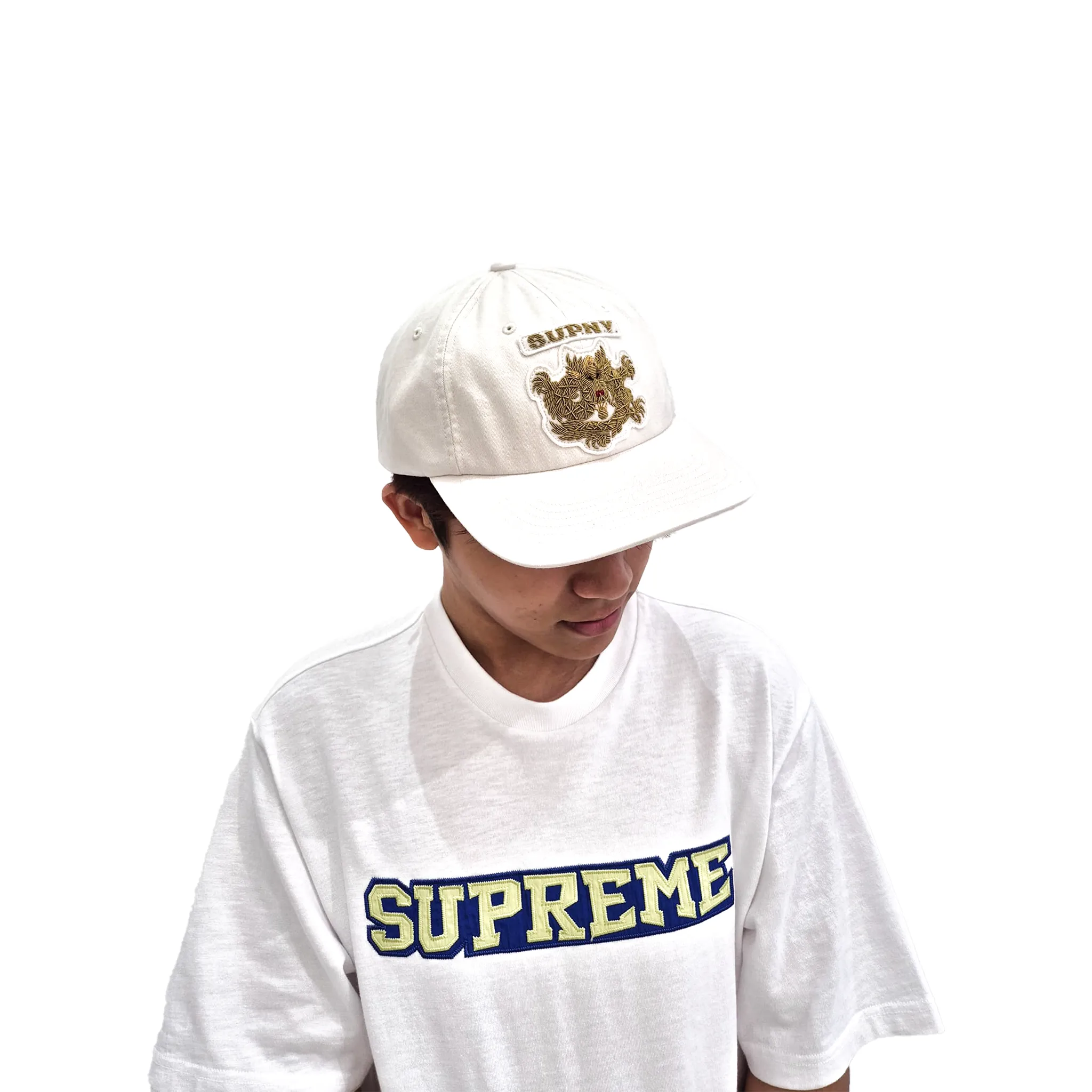 Supreme New York 6-Panel Cap White (SS25)