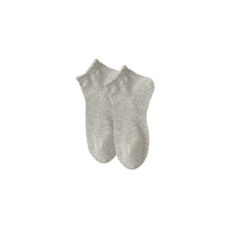 Sweetnana Colorful Low Cut Socks for Men Casual Mesh Socks Breathable Thin Socks Athletic Socks