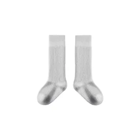 Sweetnana Kids Socks Solid Color Seamless Socks, Cotton Socks Children's Knee High Stockings.
