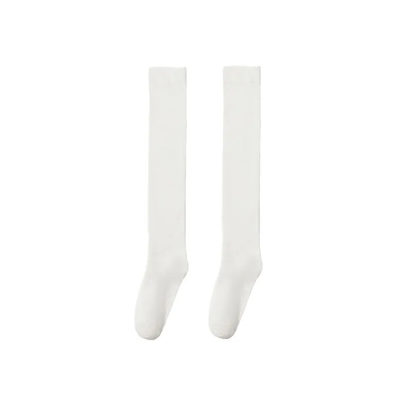 Sweetnana Women's Calf Socks Knee High Socks Thigh Socks Solid Color Stockings for Daily Wear