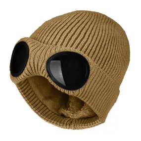 TACTICAL SKI RIDING FLEECE KNITTED BEANIE HAT