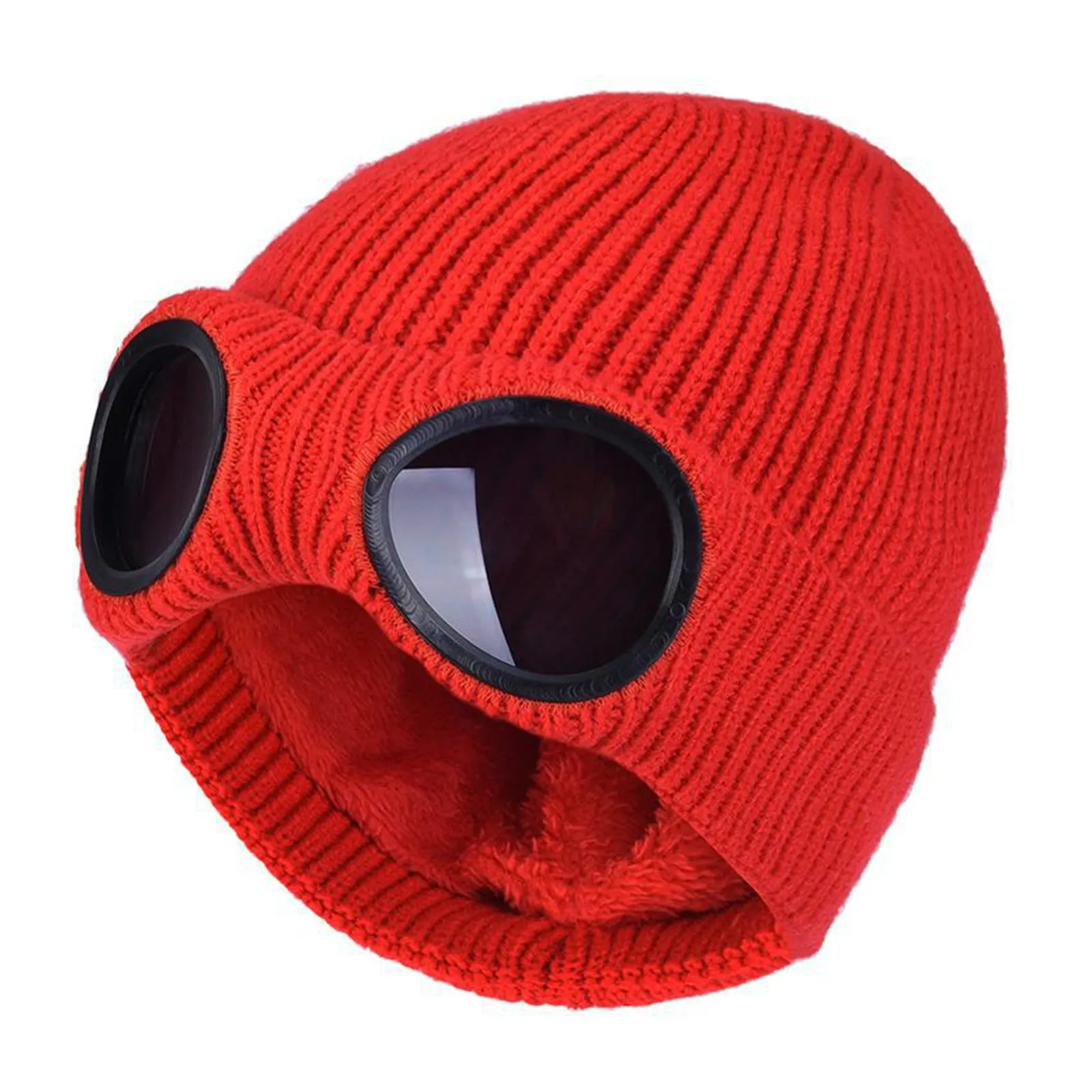TACTICAL SKI RIDING FLEECE KNITTED BEANIE HAT