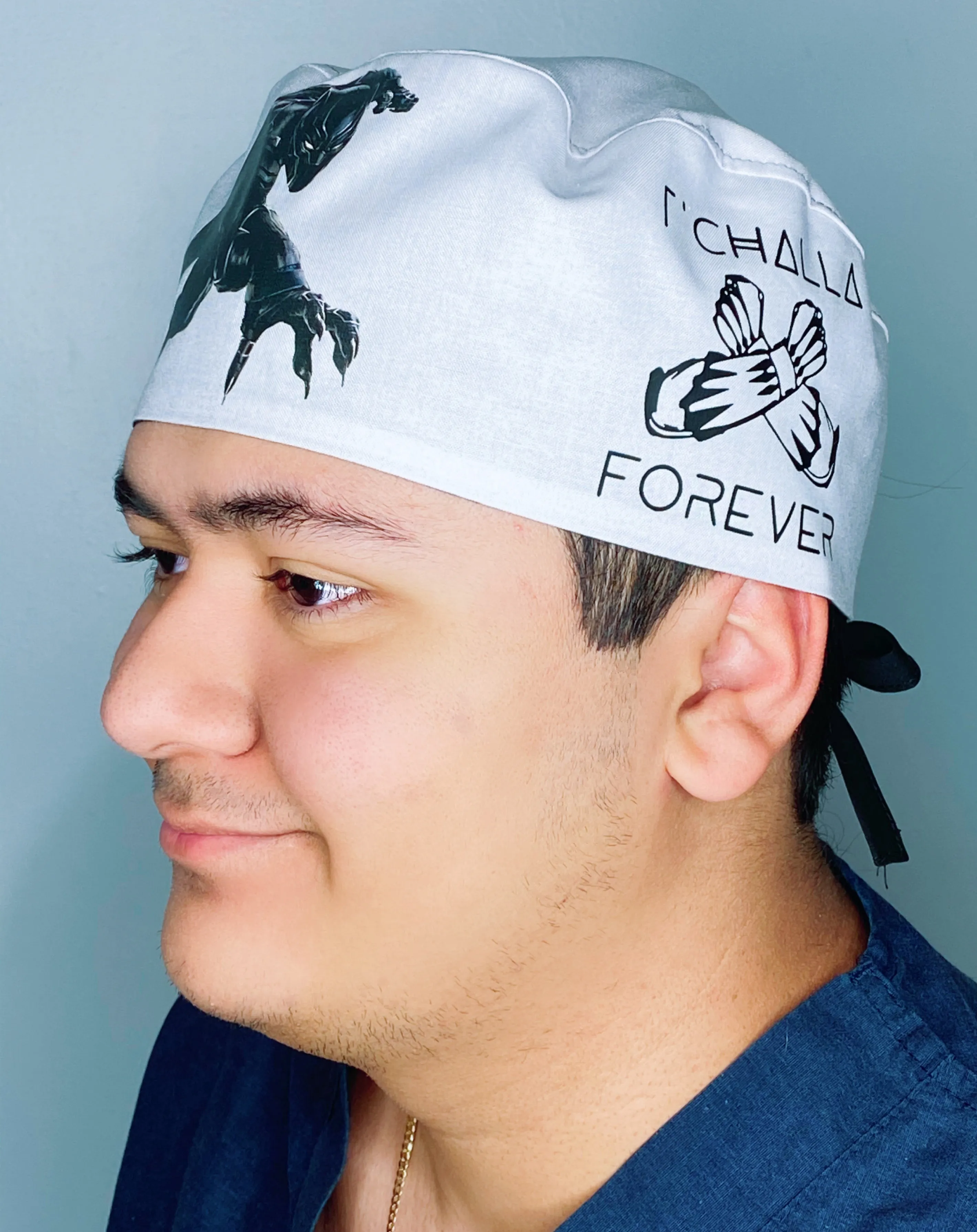 T'Challa Black Panther Custom Solid Color Unisex Scrub Cap