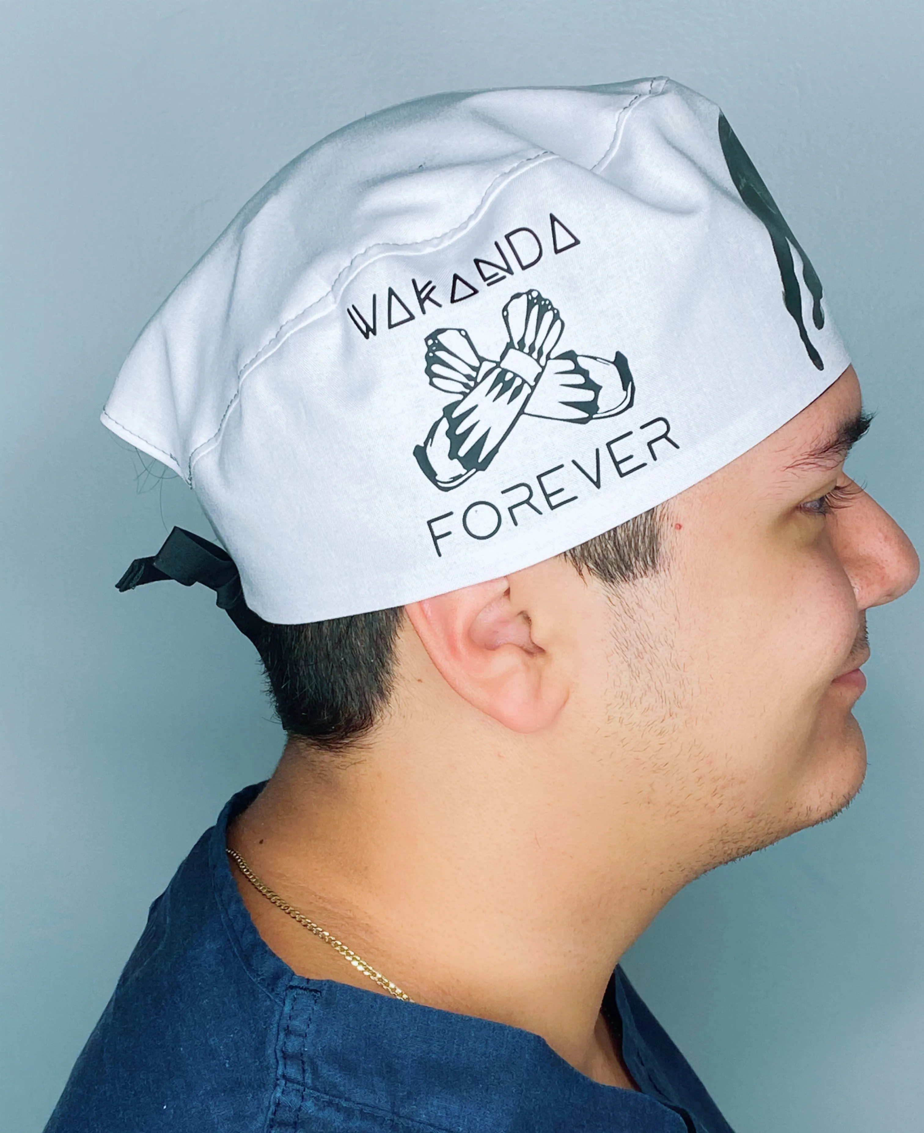 T'Challa Black Panther Custom Solid Color Unisex Scrub Cap