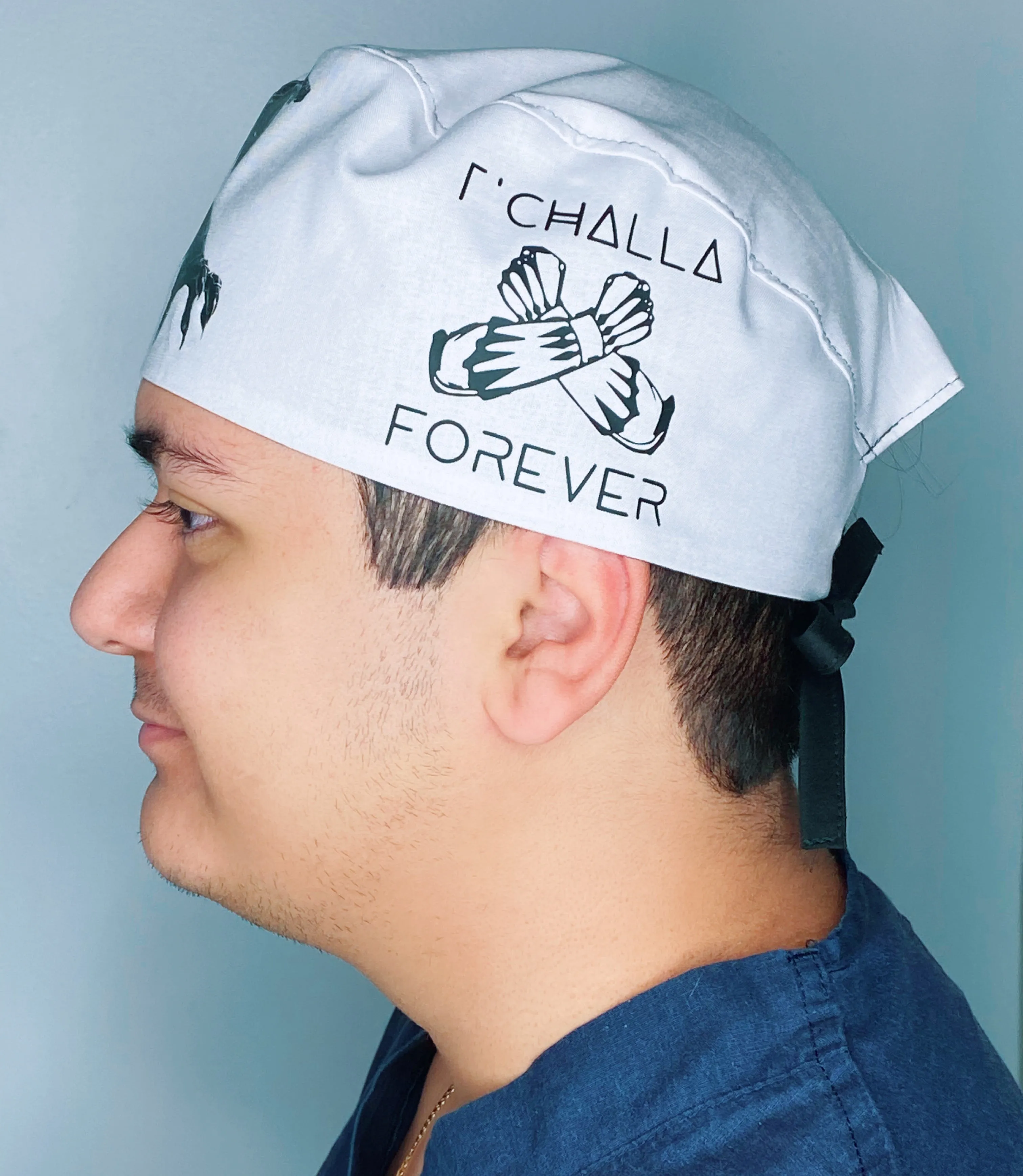 T'Challa Black Panther Custom Solid Color Unisex Scrub Cap